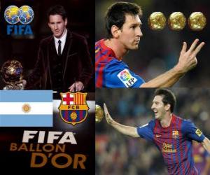 Puzzle Νικητής d'Or 2011 της FIFA Ballon Lionel Messi